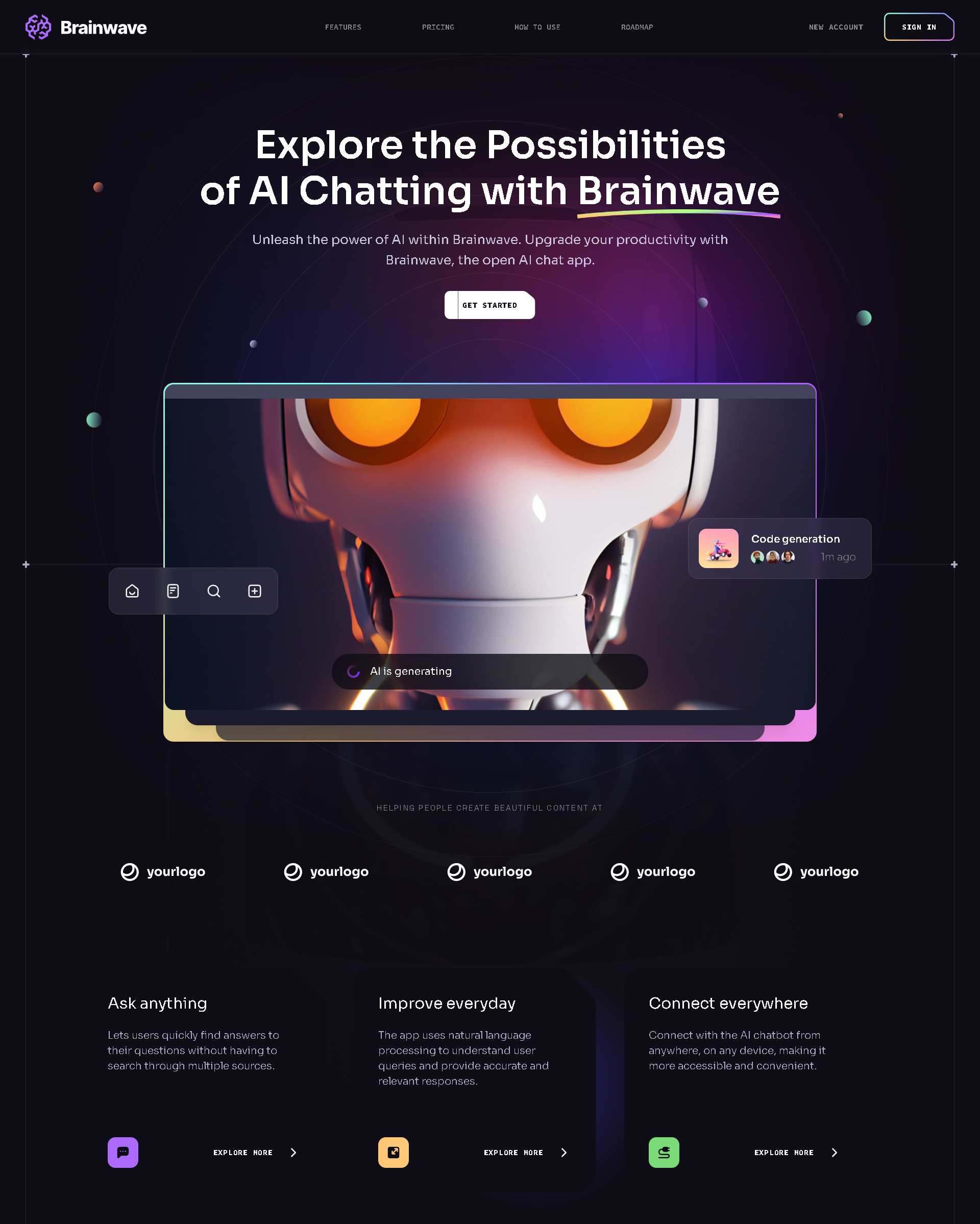 Landing Page Screenshot