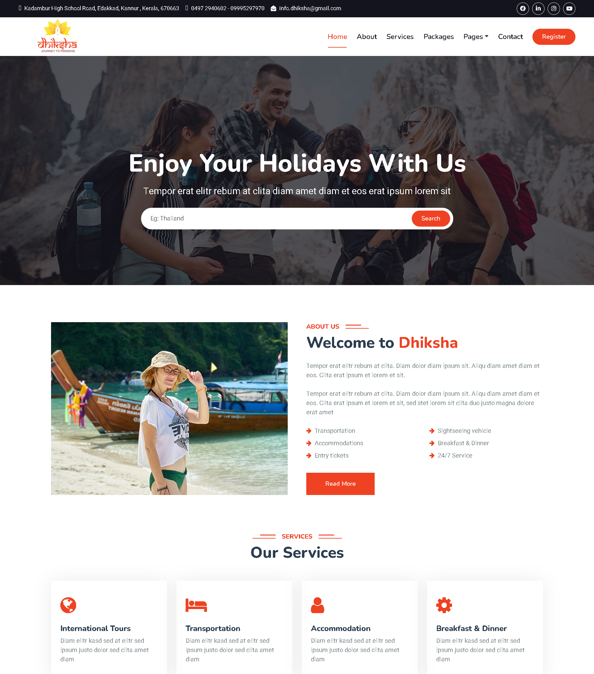 Dhiksha Website Screenshot